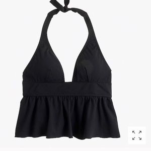 J. Crew peplum swim top. NWOT